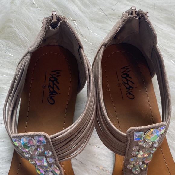MOSSIMO Jeweled Thong Zip Back Sandals - Picture 5 of 5